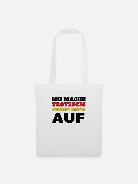 Grundrechte Demo Politik Staat wählen freiheit - Stoffbeutel - Weiß