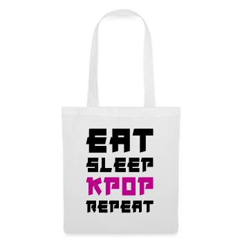Eat Sleep K-Pop Repeat - Tote Bag - white - Front
