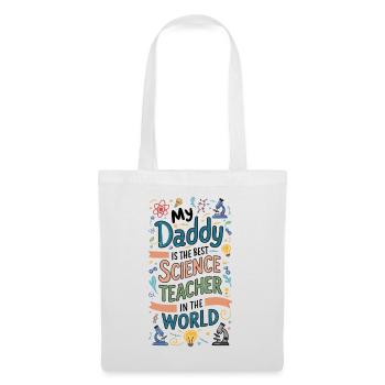 Mon père est le meilleur professeur de sciences - Sac en tissu - blanc - Devant