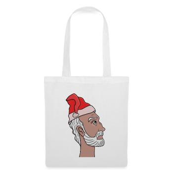 Santa Claus looking up - Tote Bag - white - Front
