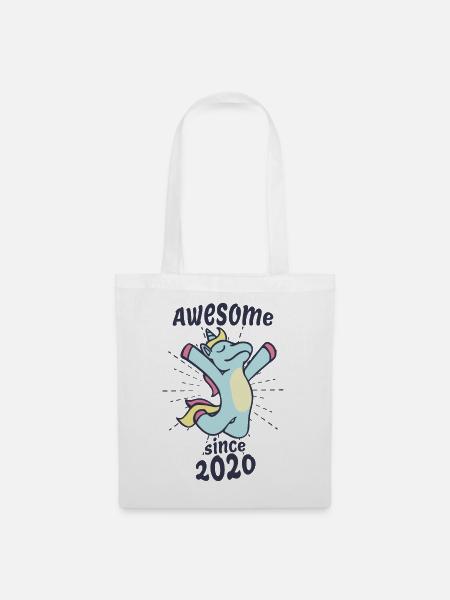 Fantastisch seit 2020 - Kindergeburtstag Einhorn - Stoffbeutel - Weiß