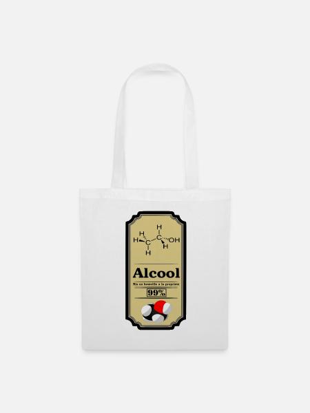 Alkohol - Stoffbeutel - Weiß