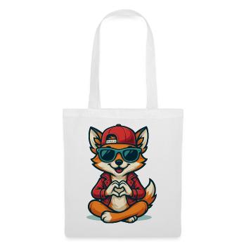 Foxy Love Vibes - Sac en tissu - blanc - Devant