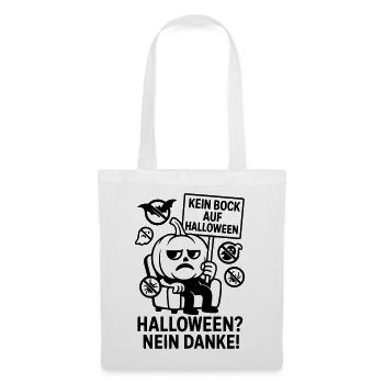Anti Halloween No Thanks - Tote Bag - white - Front