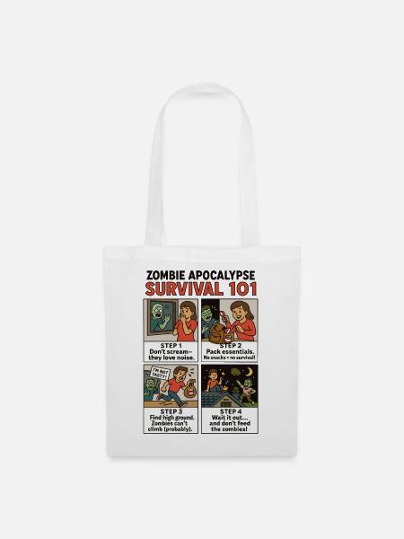 Zombie Survival Guide - Stoffbeutel - Weiß