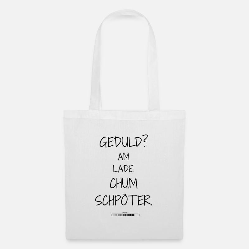 Statement design – irony meets everyday life - Tote Bag - white