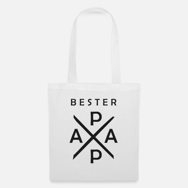 Papa - Stoffbeutel - Weiß