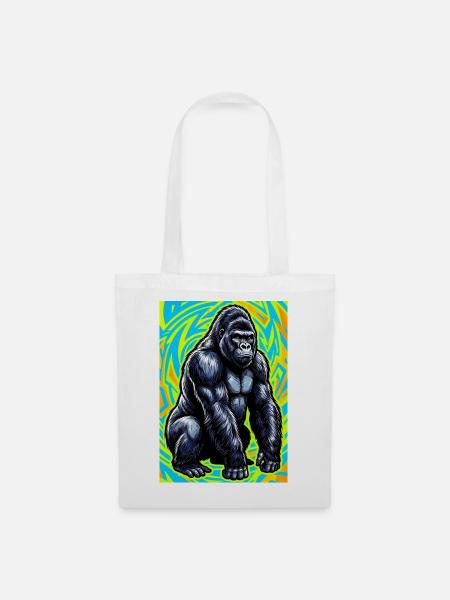 Gorilla - Stoffbeutel - Weiß