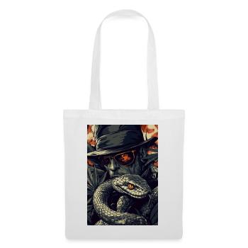 Snake, Hat and Grass Scene - Tote Bag - white - Front