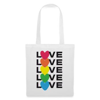 LGBT Pride Month - Liebe ist Liebe - Stoffbeutel - Weiß - Vorne