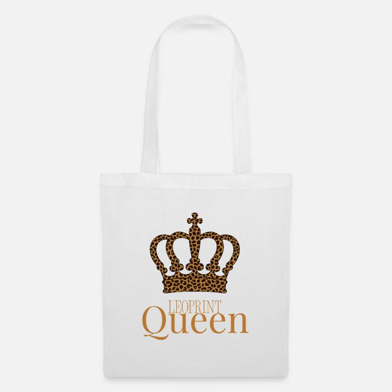 Leoprint Queen Crown - Tote Bag - white