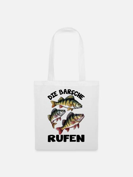 Die Barsche rufen - Stoffbeutel - Weiß