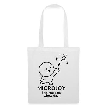 Microjoy – This Made My Whole Day | Happy Mood - Stoffbeutel - Weiß - Vorne