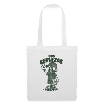 Dos Cervezas Por Favor Retro  - Sac en tissu - blanc - Devant