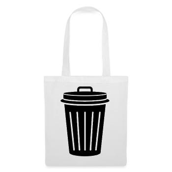 Trash Can - Tote Bag - white - Front