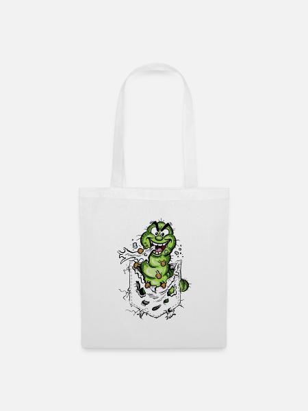 Mad_Caterpillar - Stoffbeutel - Weiß