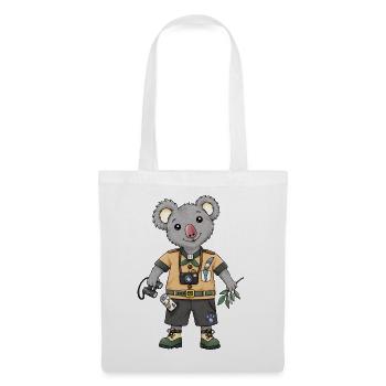 Koala Explorer Safari Abenteuer - Stoffbeutel - Weiß - Vorne