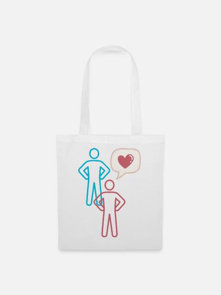 Reden wir von Liebe - Stoffbeutel - Weiß