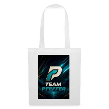 Pfeffer Team Logo Familienname Nachname Fimrma - Stoffbeutel - Weiß - Vorne