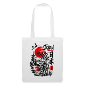 Japan – Land der aufgehenden Sonne - Stoffbeutel - Weiß - Vorne