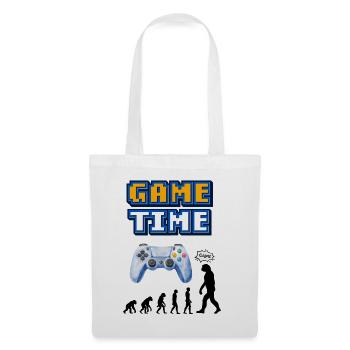 Game Time Retro Controller Entwicklung - Stoffbeutel - Weiß - Vorne