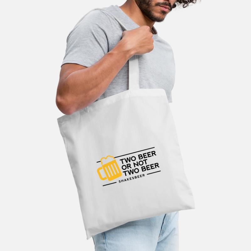 Zwei Bier oder nicht zwei Bier. Shakes-Bier! Stoffbeutel