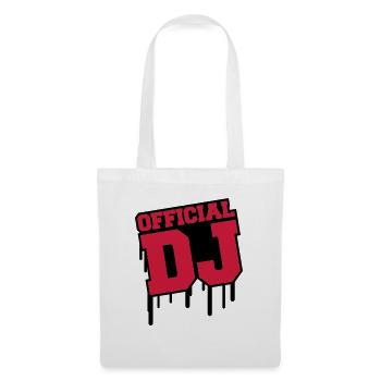 official_dj_c2 - Sac en tissu - blanc - Devant