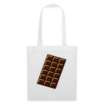 chocolate - Sac en tissu - blanc - Devant