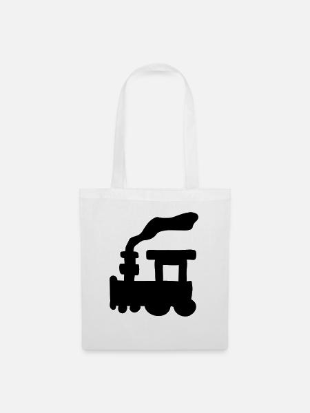 Small Train - Stoffbeutel - Weiß