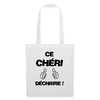Chéri Love Chérie Amour Femme Mari Valentin - Tote Bag - white - Front