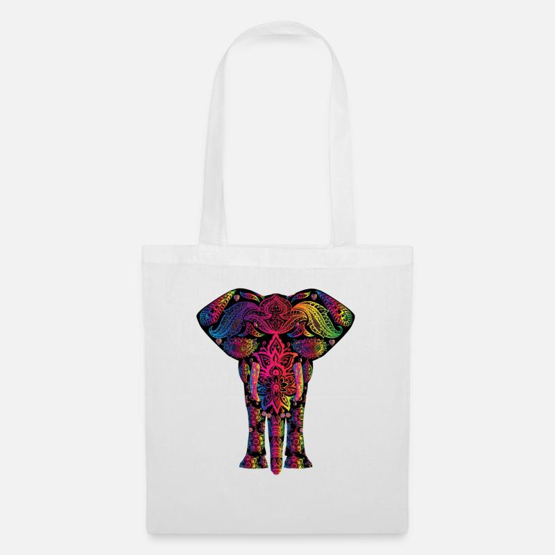 Elefant - Stoffbeutel - Weiß
