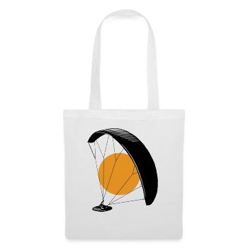 Parapente au soleil - Sac en tissu - blanc - Devant