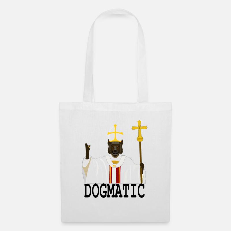 DOGMATIC Deutscher Schäferhund in schwarz - Stoffbeutel - Weiß