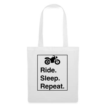 Cool "Ride Sleep Repeat" design for him and her - Tote Bag - white - Front