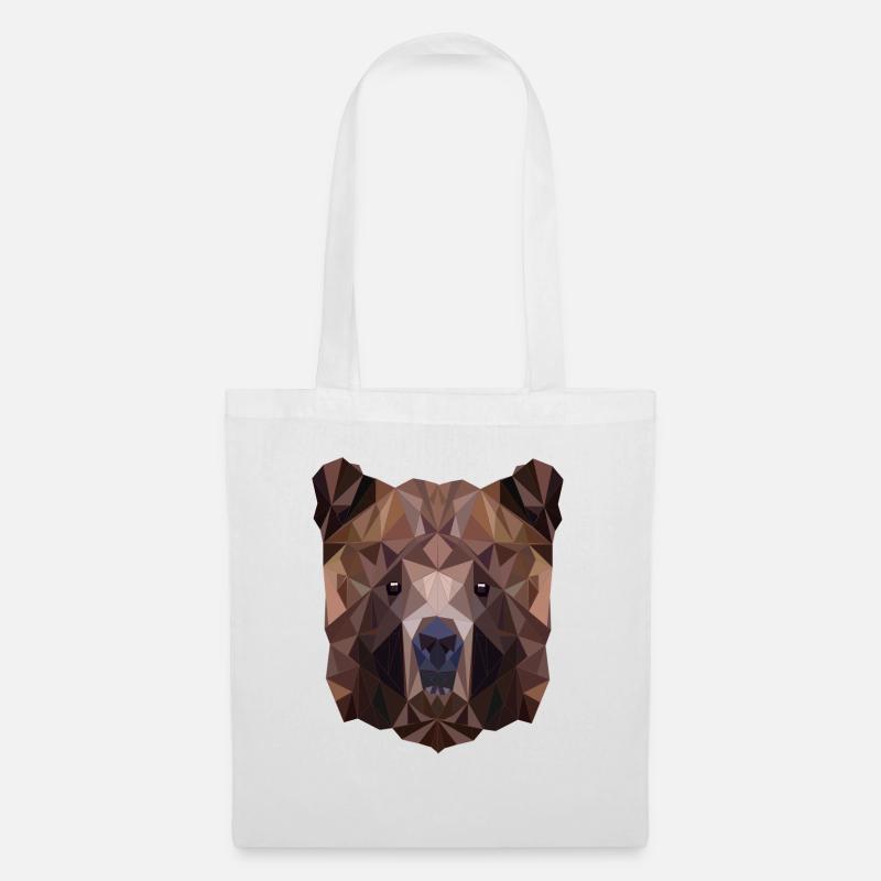 Polygon Bär-Coolste Bär - Stoffbeutel - Weiß