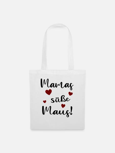 Mamas süße Maus - Stoffbeutel - Weiß