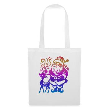 Xmas christmas santa clau naughty holidays winter - Tote Bag - white - Front