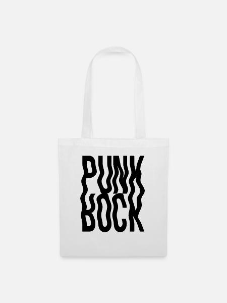 Punkrock Logo Geschenk - Stoffbeutel - Weiß