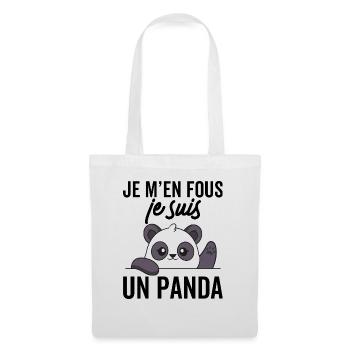 I don't care, I'm a panda - Tote Bag - white - Front