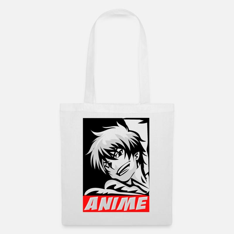 Anime Manga Junge - Stoffbeutel - Weiß