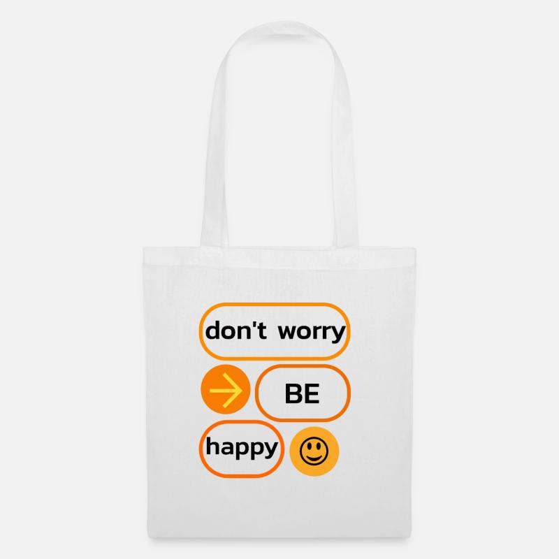 I love clothes / Don´t worry - Stoffbeutel - Weiß