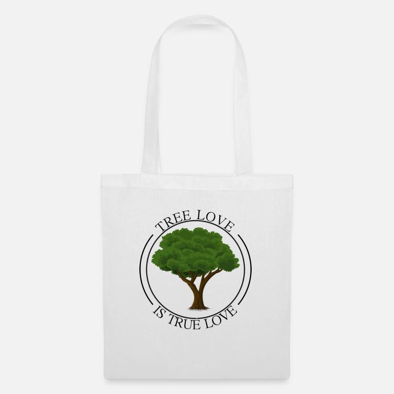 Tree Love Is True Love - Baum Umwelt Natur - Stoffbeutel - Weiß