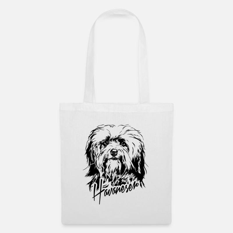 HAVANESER Havanese Hunde Hund Wilsigns - Stoffbeutel - Weiß
