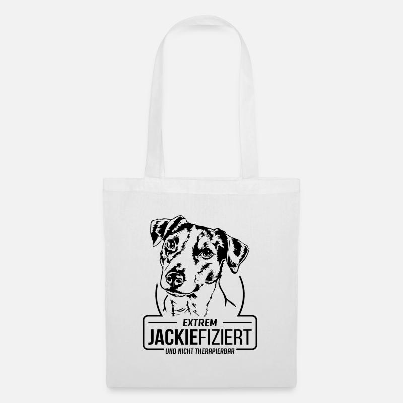JACKIEFIZIERT Jack Russell Terrier Hunde Wilsigns - Stoffbeutel - Weiß