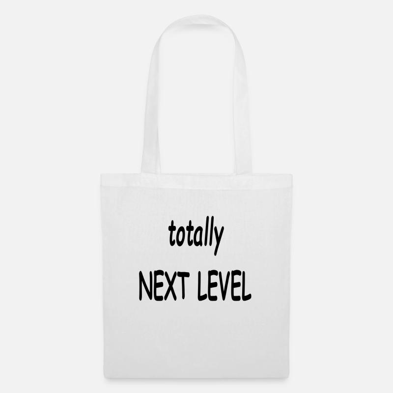 totally next level - Stoffbeutel - Weiß
