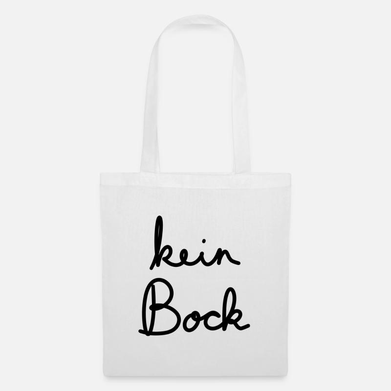 Kein Bock - Stoffbeutel - Weiß