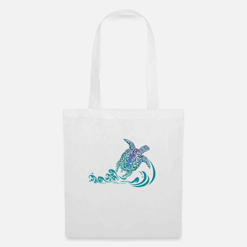 sea turtle - Stoffbeutel - Weiß
