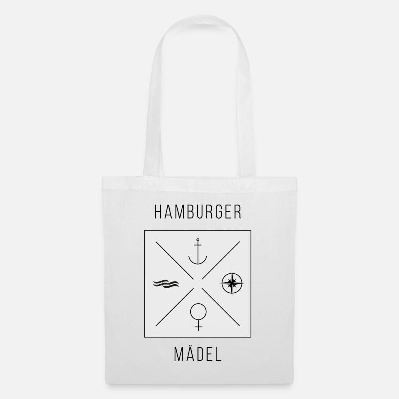 Hamburger Maedel - Stoffbeutel - Weiß