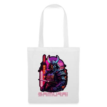 samouraï - Sac en tissu - blanc - Devant