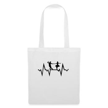 Dancing, dancers and heartbeat - Sac en tissu - blanc - Devant